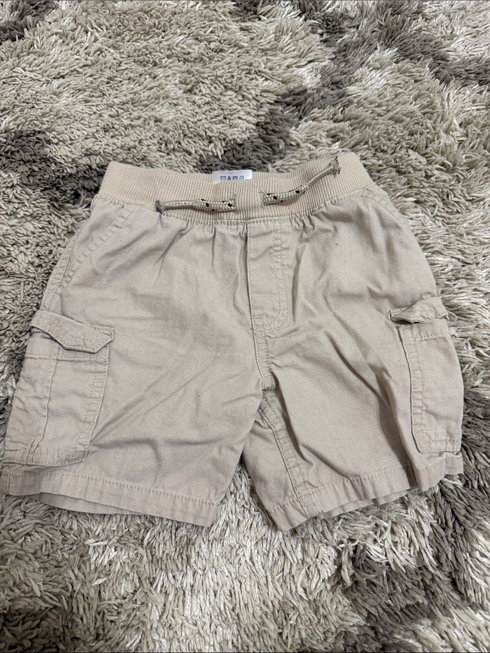 Garanimals Beige Cargo Shorts with Drawstring Waist